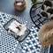 World Rug Gallery Contemporary Bohemian Geometric Reversible Recycled Plastic 5' X 7' Blue Outdoor Rug 6073BLUE5X7 - alternate 6